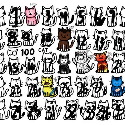 100 cats