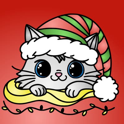 cat christmas