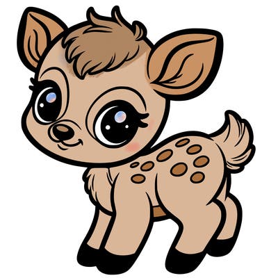 a baby deer