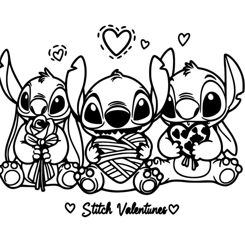stitch valentines