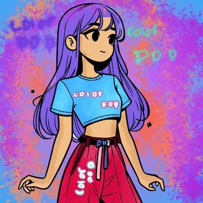 girl in a cute crop top