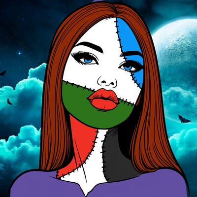 realistic woman with full lips