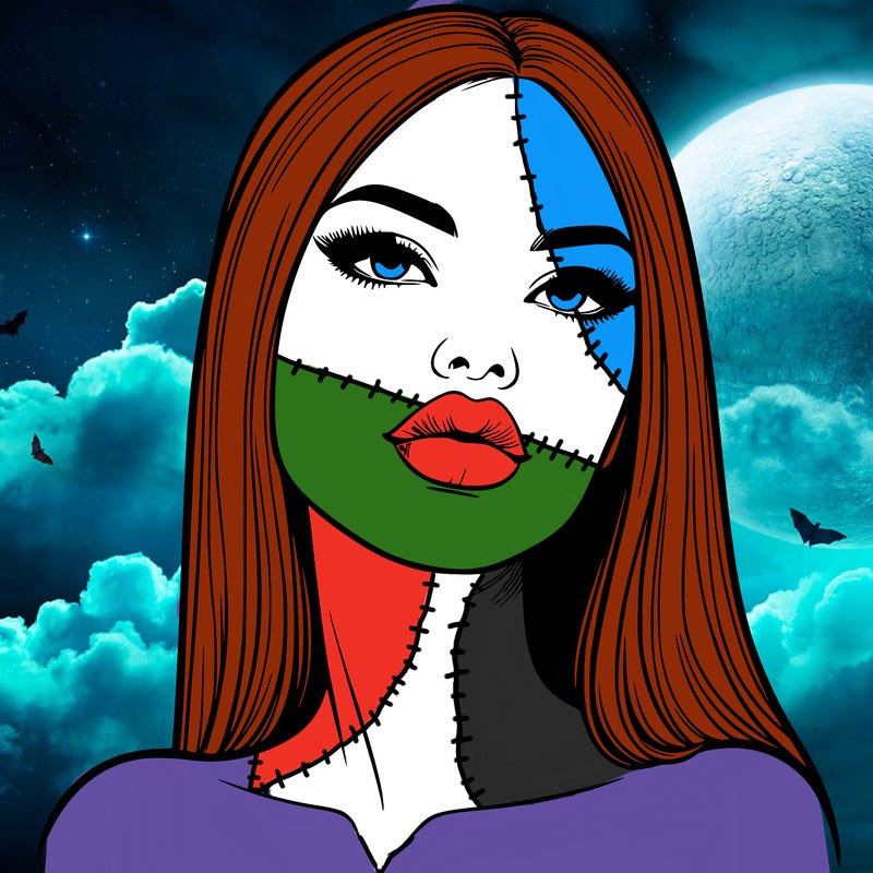 realistic woman with full lips