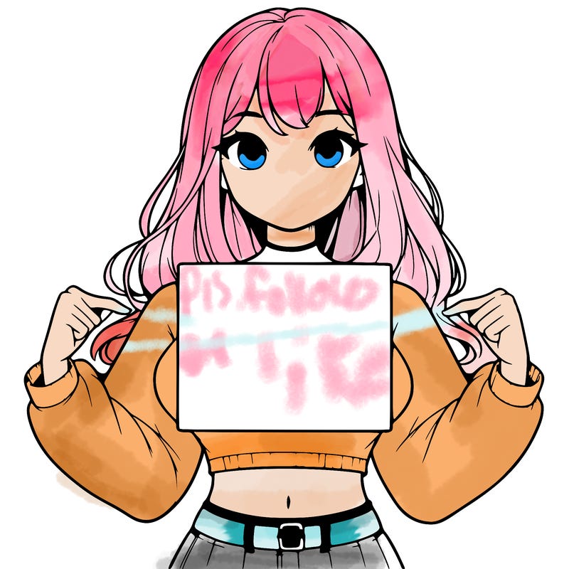 girl holding a blank sign in a long sleeve crop top