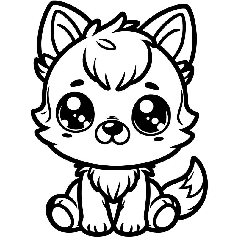 cute baby wolf