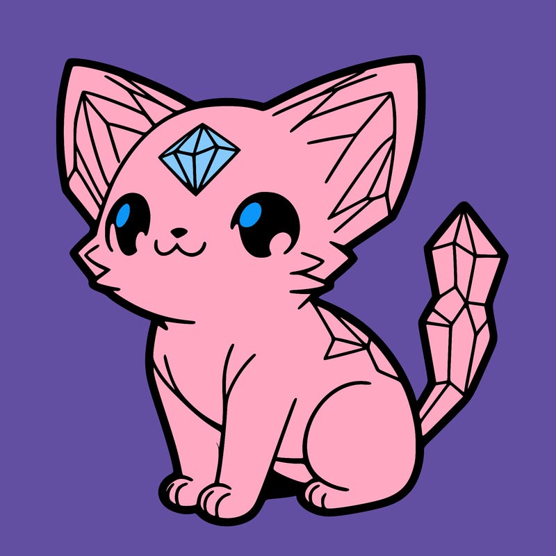 crystal kitten