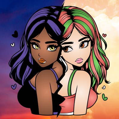 realistic girl split