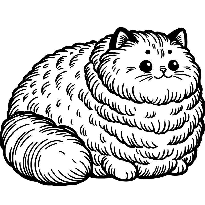 fat fluffy cat