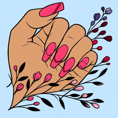 nails with french tip