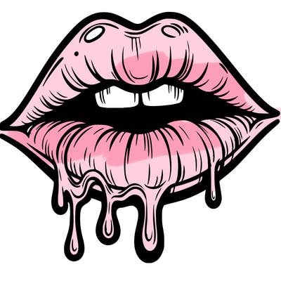 lips that look realistic and drip