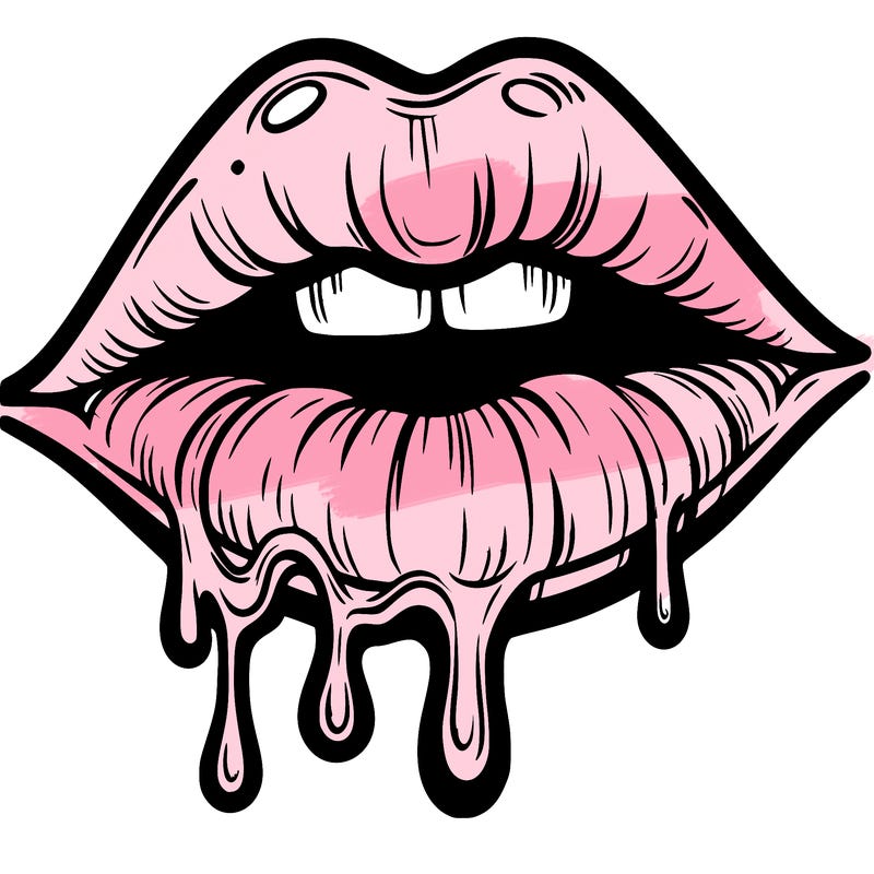 lips that look realistic and drip