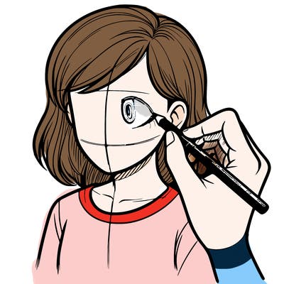 drawing a realistic person