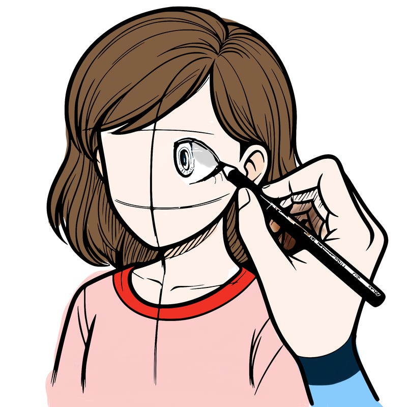 drawing a realistic person