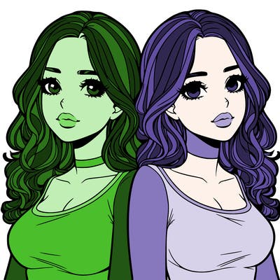 realistic twin sisters