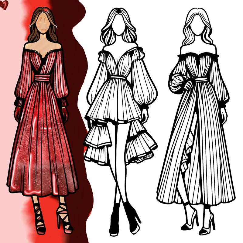 fashion models dresses