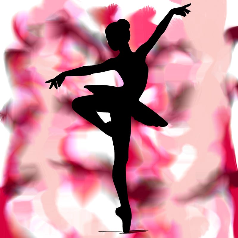 realistic person doing ballet