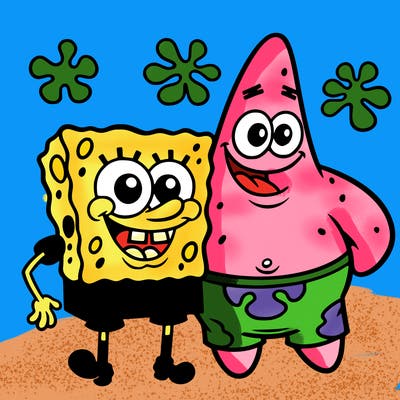 sponge bob with patrick