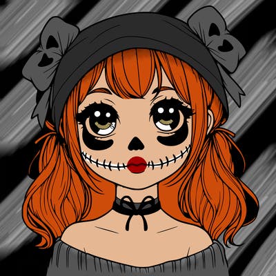 realistic girl halloween