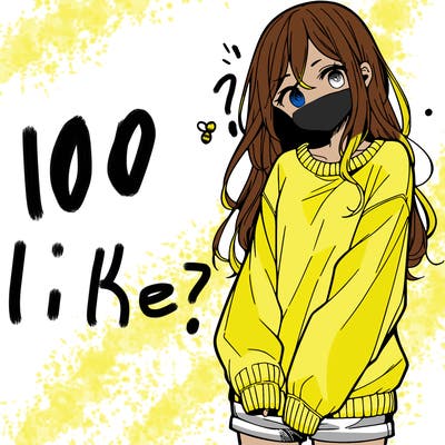 manga teen girl  in a sweater and baggy pants