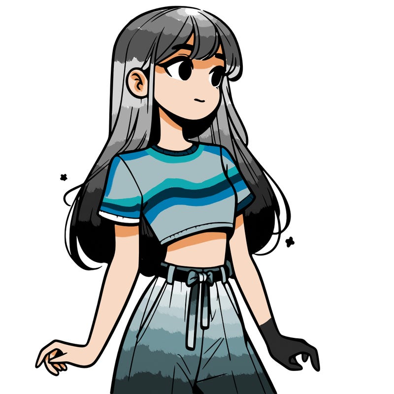 girl in a cute crop top