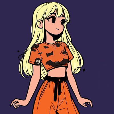 girl in a cute crop top