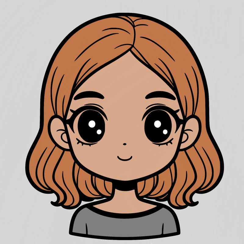 blank face of girl with blank body