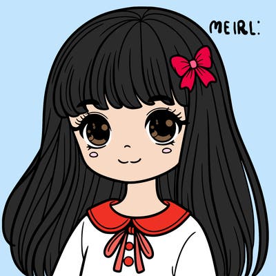 girl with bangs