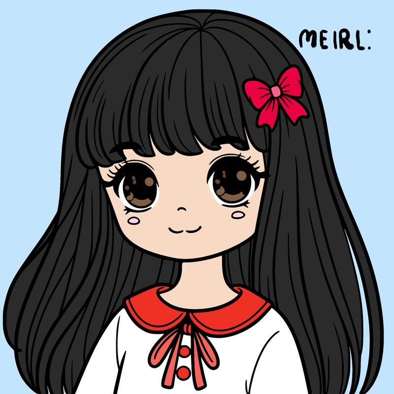girl with bangs