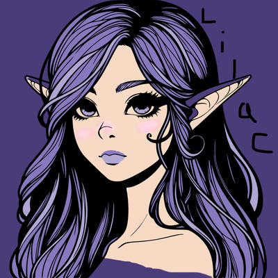 elf girl realistic dark fantasy