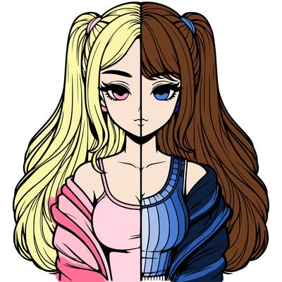 realistic girl split