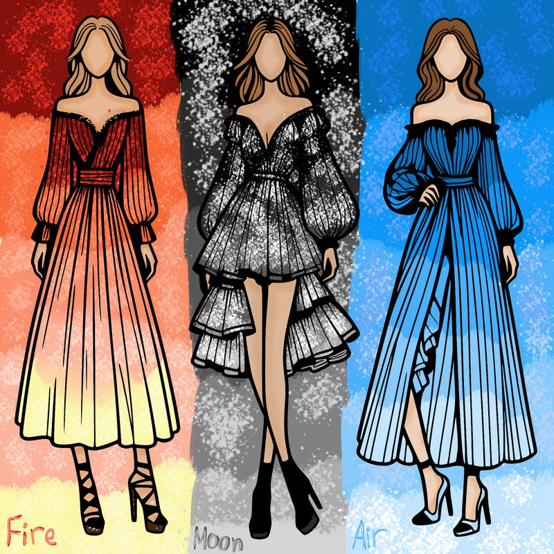 fashion models dresses