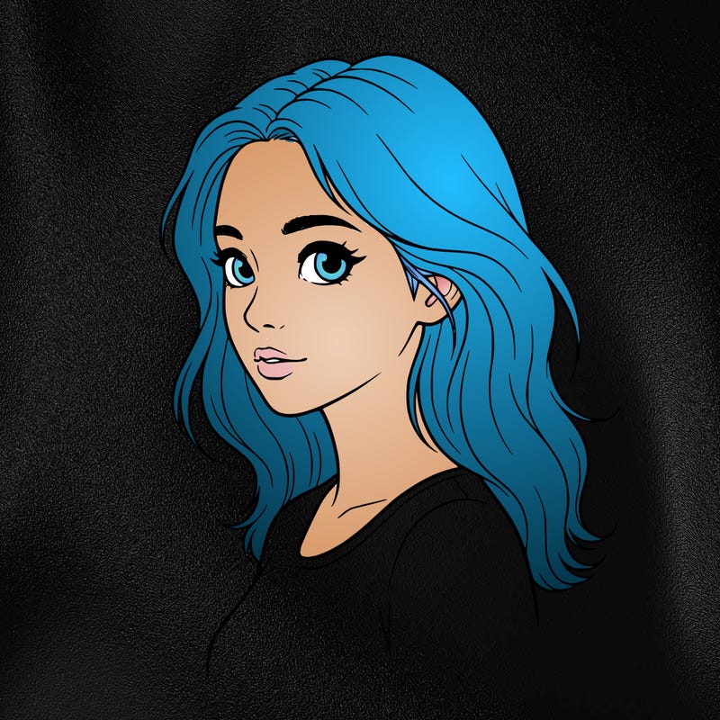 big eyed cute korean woman