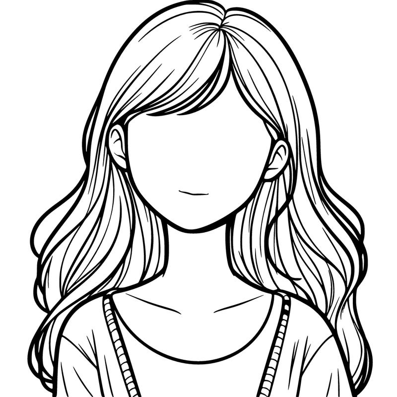 realistic girl faceless