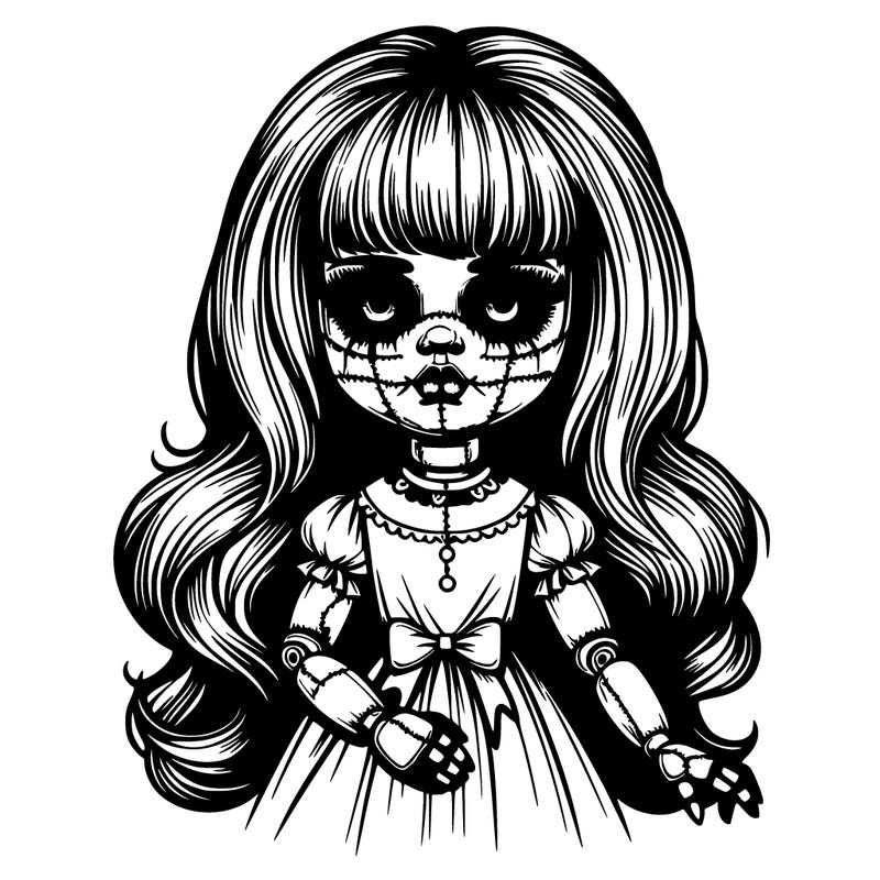 beautiful realistic creepy doll