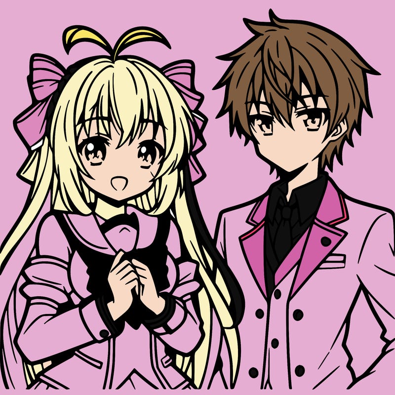 anime girl and boy