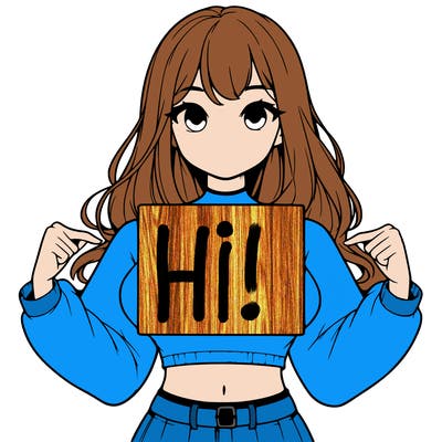 girl holding a blank sign in a long sleeve crop top