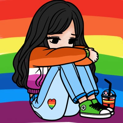 a girl  after a breakup