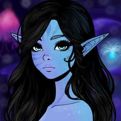 elf girl realistic dark fantasy