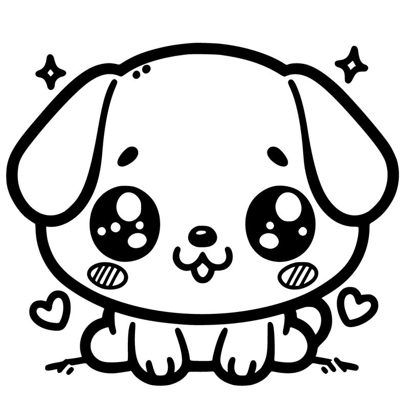 cute kawai puppy