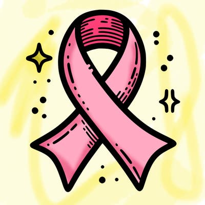 ribbon symbol of national breast cancer awareness month