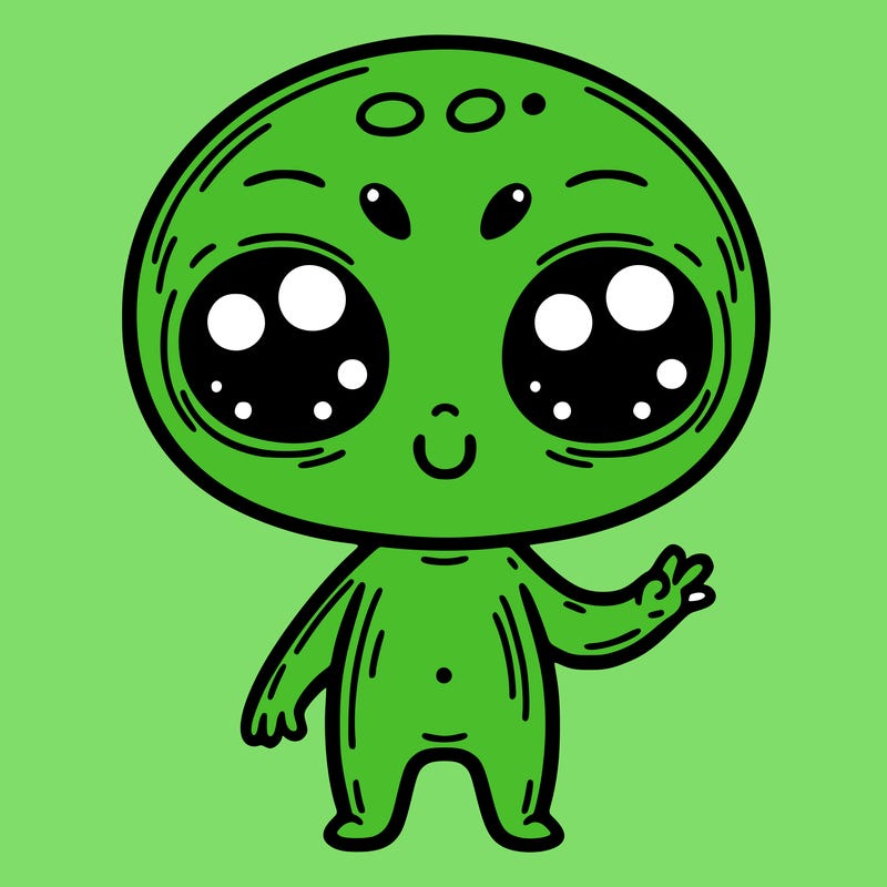 alien cute