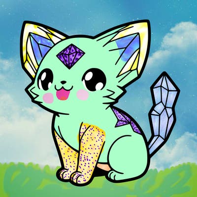 crystal kitten