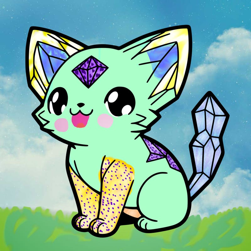 crystal kitten