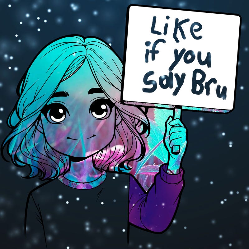 realistic girl holding up a sign