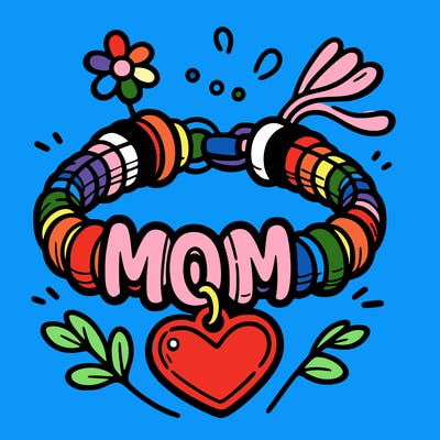 mom charm bracelet