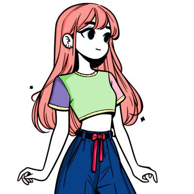 girl in a cute crop top