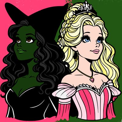 'elphaba and glinda (realistic)