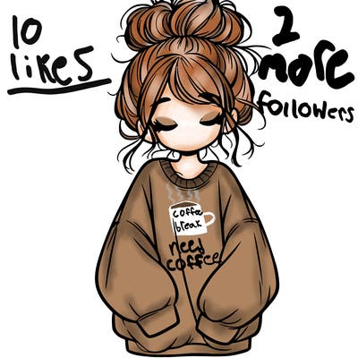 girl with baggy sweatshirt and messy bun