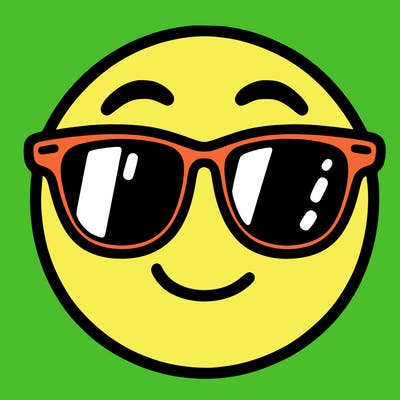 emoji with sunglasses