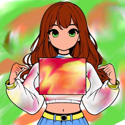 girl holding a blank sign in a long sleeve crop top